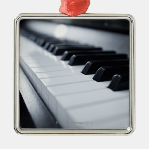 Gedetailleerde pianotoetsen metalen ornament