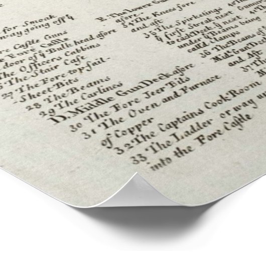 Gedetailleerde  scheepvaart over het kruispunt van poster (Hoek)