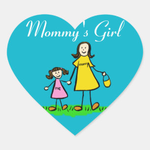 Gedetailleerde sticker van de maatfamilie van mama