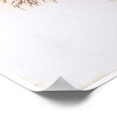 Gedetailleerde tekening van Plant met lange weerst Poster (Hoek)