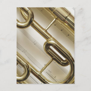 Gedetailleerde Trumpet Briefkaart