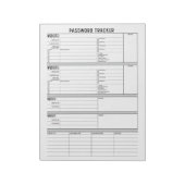 Gedetailleerde Wachtwoordtracering met 2-stapsveri Notitieblok (Gedraaid)