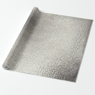 Gedetailleerde zilvermetallische textuur 10 cadeaupapier