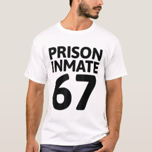 Gedetineerde 67 Halloween Meme Kostuum Gevangenis T-shirt