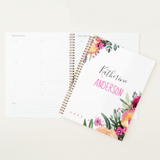 Gedetineerde Bright Floral Planner (Display)