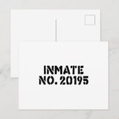 gedetineerde No. 20195 Briefkaart (Voorkant / Achterkant)