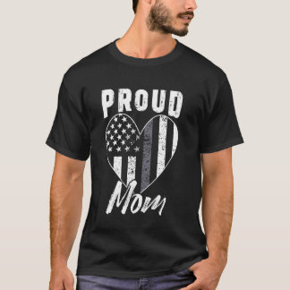 Gedetineerde Officier Moeder Moeder Hart Amerikaan T-shirt