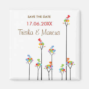 Gedetotte bomen en staafvogels, datum opslaan / Gi Magneet