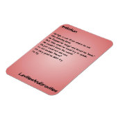 Gedicht Keukenmagneet - Imitatie Magneet (Linkerzijde)