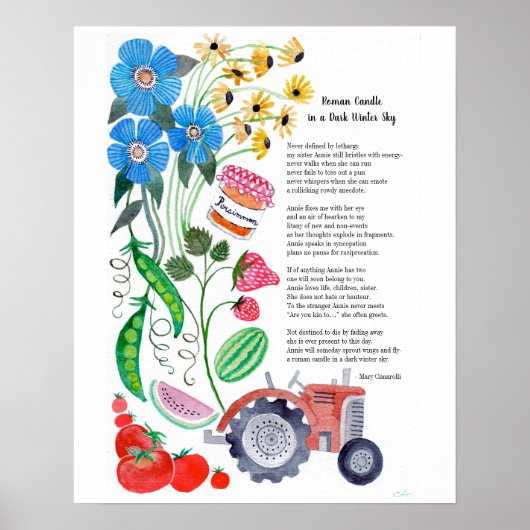 Gedicht Kunst voor een goed doel Poster (Voorkant)