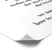 Gedicht - "luister" poster (Hoek)