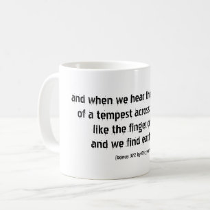 gedicht over leven en liefde koffiemok