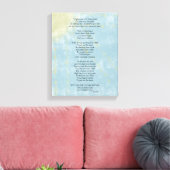 Gedicht over Verlies en Verdriet Canvas Afdruk (Insitu (Woonkamer))