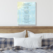 Gedicht over Verlies en Verdriet Canvas Afdruk (Insitu (Slaapkamer))