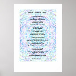 Gedicht: Poster "Wanneer je huisje gaat" (Steen)