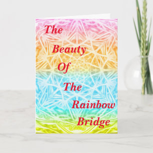 Gedicht: Reünie bij de Regenboogbrug POBY gevouwen Kaart