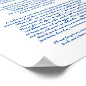 Gedicht: Speciale Herinneringen aan Huisdieren, FL Poster (Hoek)