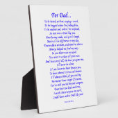 Gedicht ter nagedachtenis aan vader fotoplaat (Zijkant)