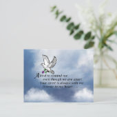 Gedicht ter nagedachtenis aan vogels briefkaart (Staand voorkant)