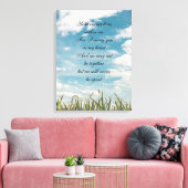 gedicht ter nagedachtenis canvas afdruk (Insitu (Woonkamer))