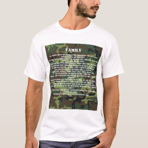 Gedicht van de militaire broer en zuster, familie  t-shirt