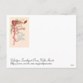 gedicht van de Valentijn Feestdagenkaart (Achterkant)