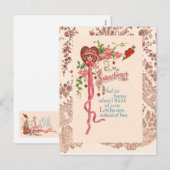 gedicht van de  Valentijn Feestdagenkaart (Voorkant / Achterkant)