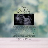 Gedicht van papa Baby Acryl Bord (Neutraal)