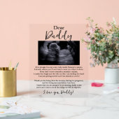 Gedicht van papa Baby Acryl Bord (Huwelijk)