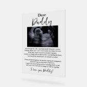 Gedicht van papa Baby Acryl Bord (Hoek)