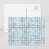 Gedifferentieerde patroonpasta Aqua Tile Briefkaart (Voorkant / Achterkant)