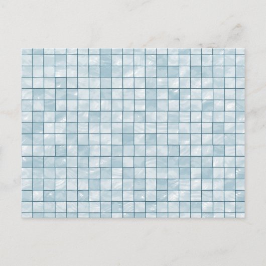 Gedifferentieerde patroonpasta Aqua Tile Briefkaart (Voorkant)