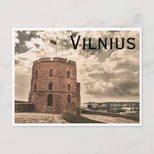 Gediminas-toren van Vilnius Briefkaart