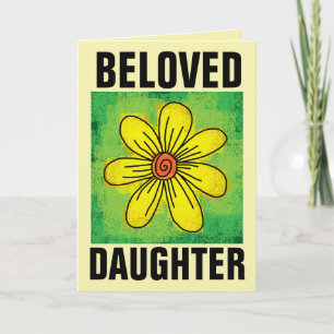 GEDISOVEERDE DUGHTER SUNFLOWER BIRTHDAY CARDS FEESTDAGEN KAART