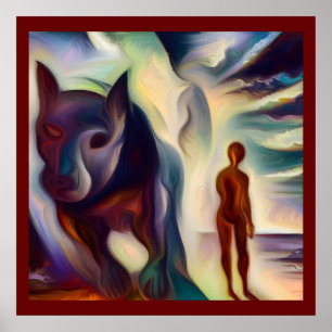 Gedistilleerd dier hond 2 poster