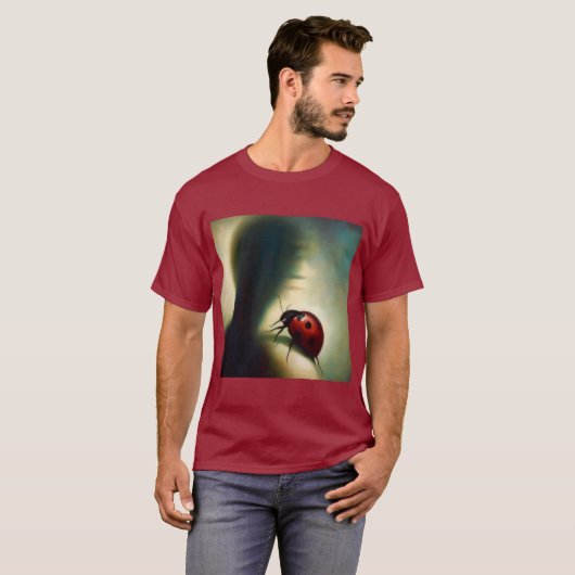 Gedistilleerd dier lieveheersbeestje 1 t-shirt (Voorkant volledig)