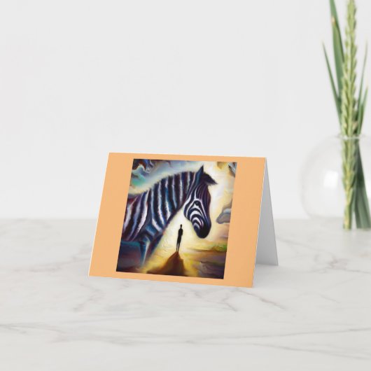 Gedistilleerd dier Zebra 1 Kaart (Voorkant)