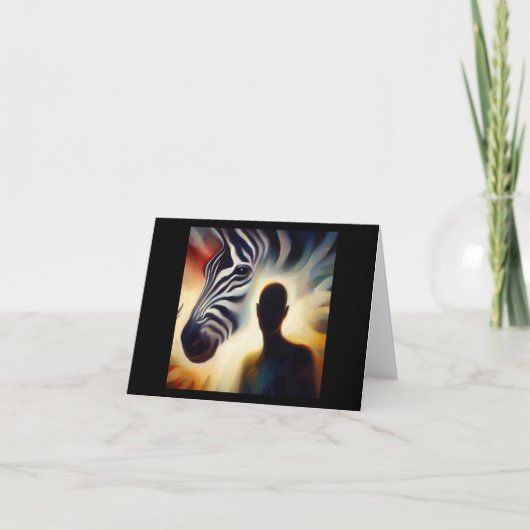 Gedistilleerd dier Zebra 2 Kaart (Voorkant)