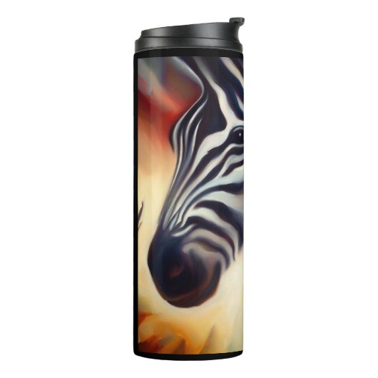 Gedistilleerd dier Zebra 2 Thermosbeker (Gedraaid links)
