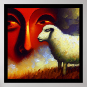 Gedistilleerd dierlijk schaap 3 poster