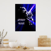 gedistilleerd roos poster (Keuken)