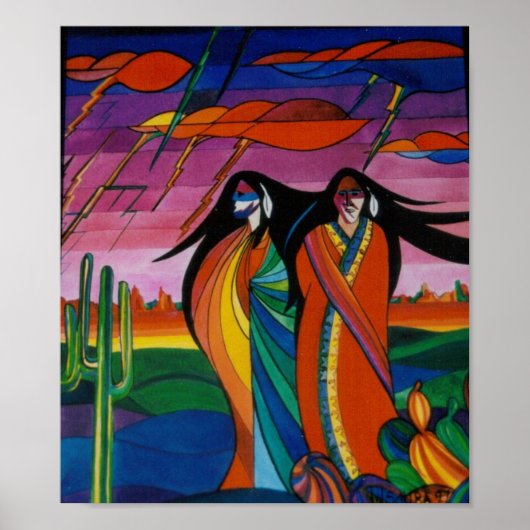 Gedistilleerde delen van de woestijn poster (Voorkant)