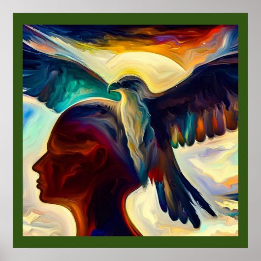 Gedistilleerde dier adelaar 3 poster (Voorkant)