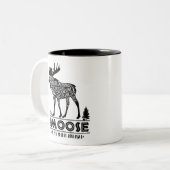Gedistilleerde dieren: De Moose | Tweekleurige Koffiemok (Voorkant links)