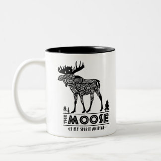 Gedistilleerde dieren: De Moose | Tweekleurige Koffiemok