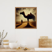 Gedistilleerde dierlijke kameel 2 poster (Keuken)