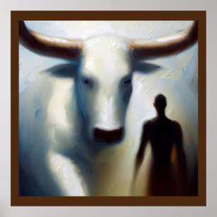 Gedistilleerde dierlijke stier 4 poster