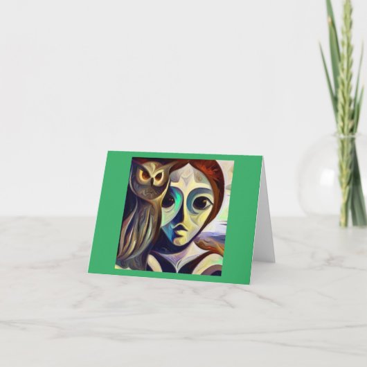 Gedistilleerde dierlijke uil 3 kaart (Voorkant)