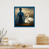 Gedistilleerde dierzwaan 2 poster (Keuken)