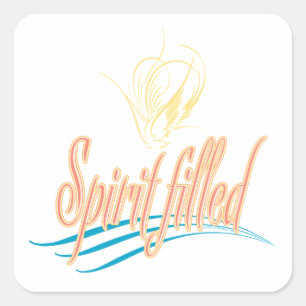 Gedistilleerde drank-1 vierkante sticker